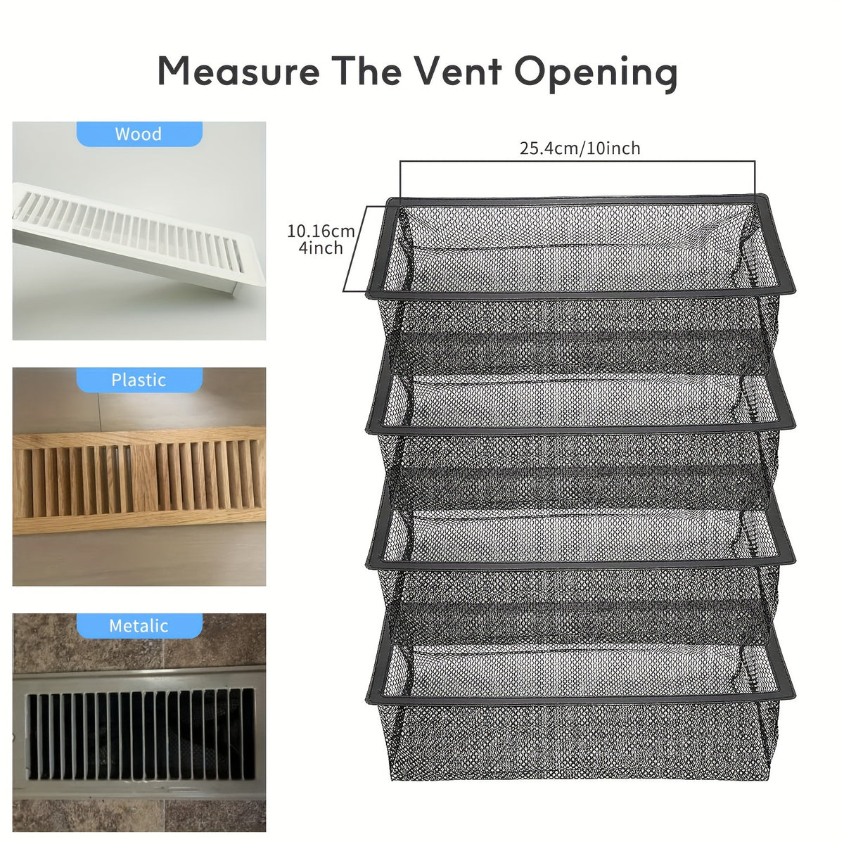 Floor Register Vent Cover Filter Net Air Vent Screen Mesh Covers