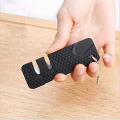 2pcs Mini Sharpener Handheld Tool for Kitchen & Camping