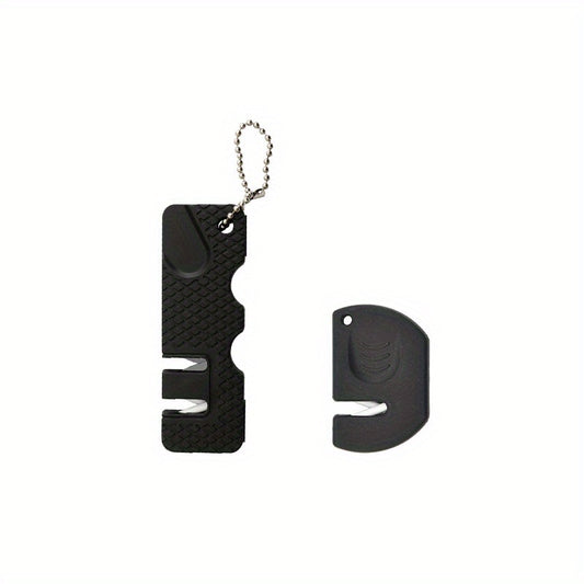 2pcs Mini Sharpener Handheld Tool for Kitchen & Camping