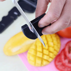 2pcs Mini Sharpener Handheld Tool for Kitchen & Camping