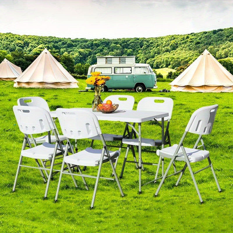 Heavy Duty Portable Folding Square Table For Picnic Party Camping