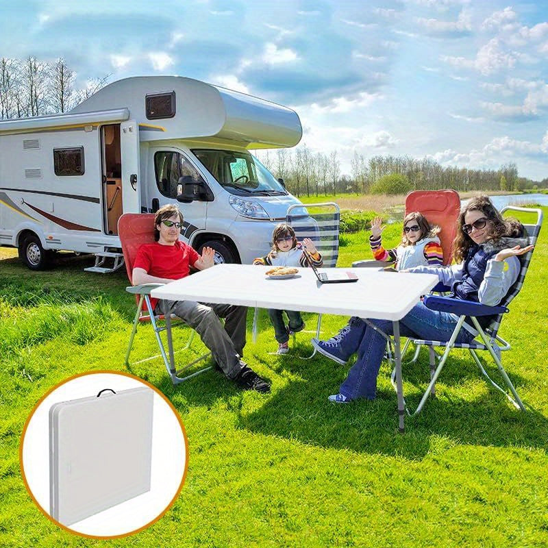 Heavy Duty Portable Folding Square Table For Picnic Party Camping