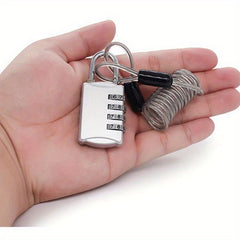 Portable Helmet Lock Steel Cable Bicycle Lock