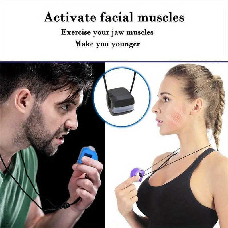 Silica Gel Jaw Exerciser Facial Toner Double Chin Gym Fitness Training