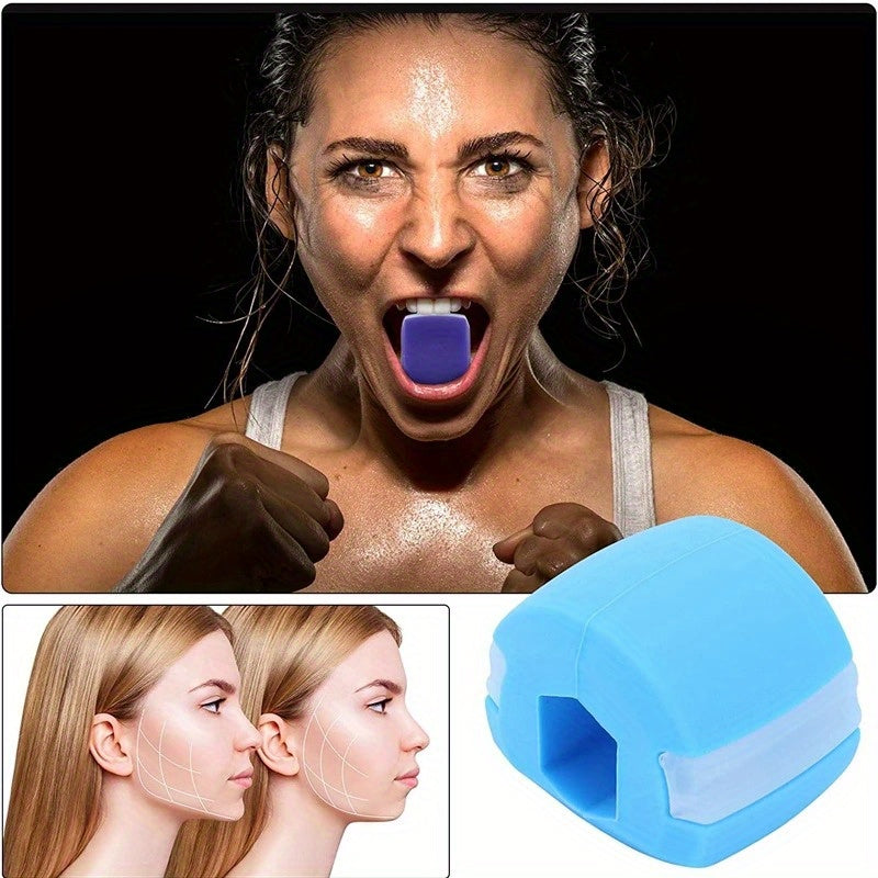 Silica Gel Jaw Exerciser Facial Toner Double Chin Gym Fitness Training