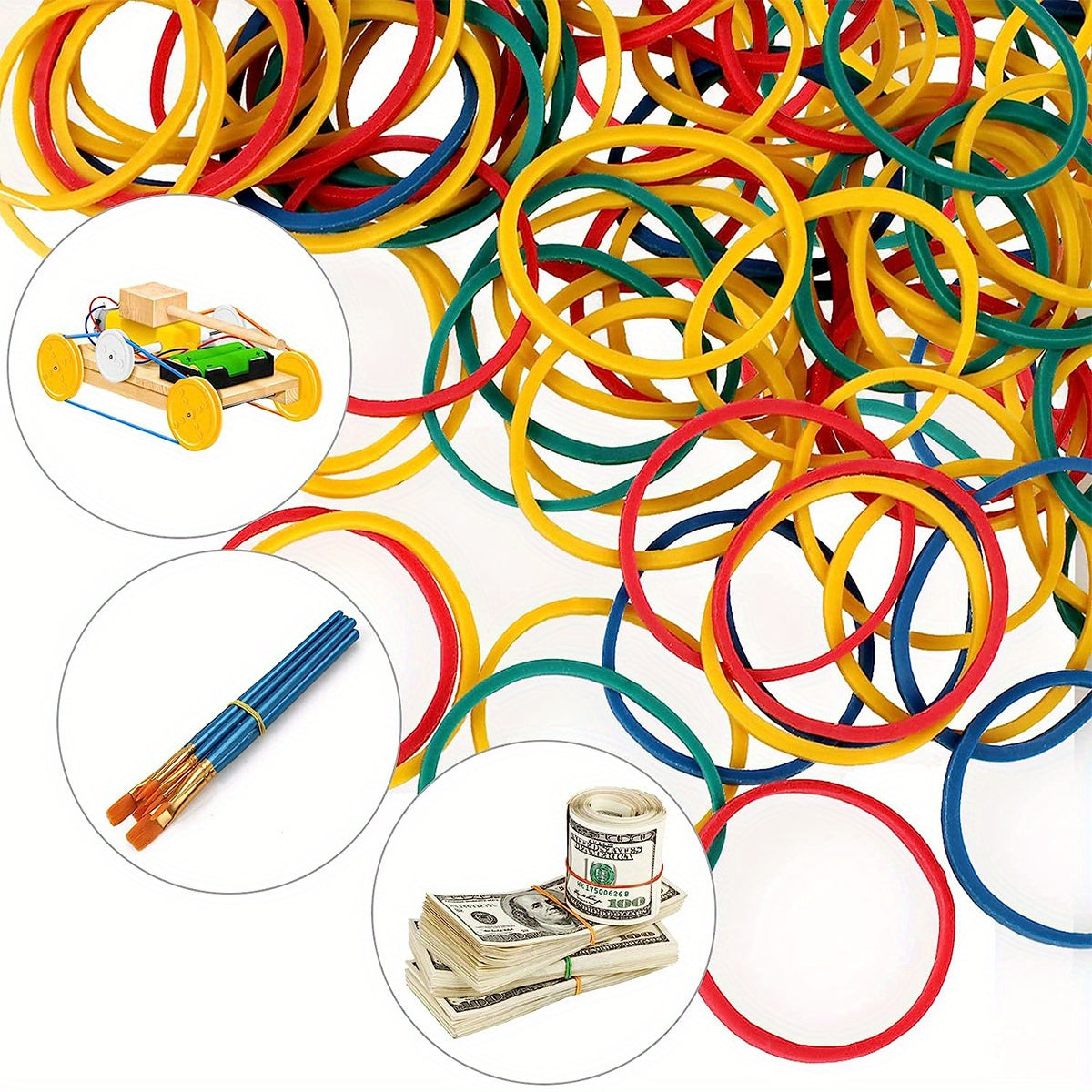 250pcs Assorted Sizes Office Stationery Clips Set