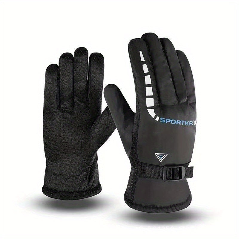 Winter Padded Windproof Warm Cycling Gloves Running & Skiing Gloves