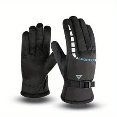 Winter Padded Windproof Warm Cycling Gloves Running & Skiing Gloves
