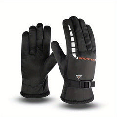 Winter Padded Windproof Warm Cycling Gloves Running & Skiing Gloves