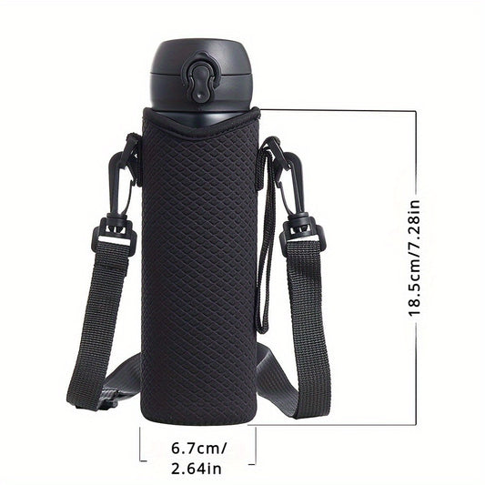 Water Bottle Carrier Bag with Adjustable Strap for Sports