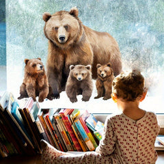 Animal Bear Window Decoration Decals