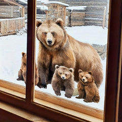 Animal Bear Window Decoration Decals