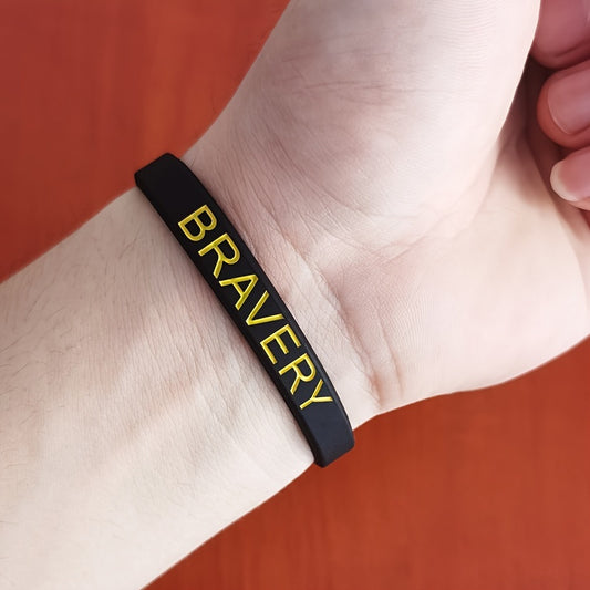 Inspirational Silicone Bracelet for Sports and Parties