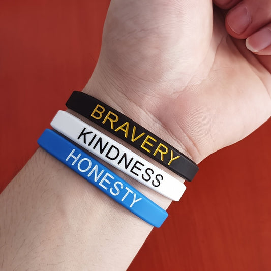 Inspirational Silicone Bracelet for Sports and Parties