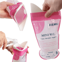 4pcs 700ml Portable Car Urine Bag Outdoor Camping Mini Urinal