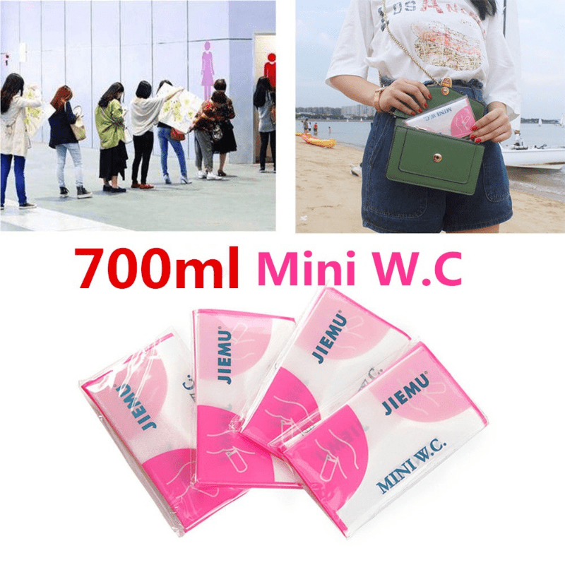 4pcs 700ml Portable Car Urine Bag Outdoor Camping Mini Urinal