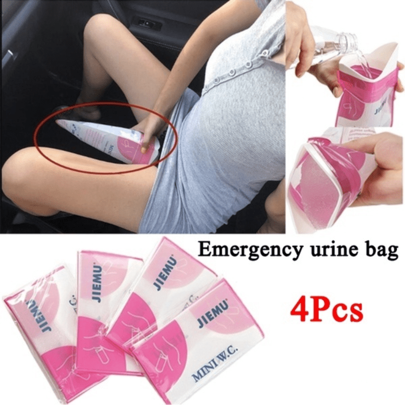 4pcs 700ml Portable Car Urine Bag Outdoor Camping Mini Urinal