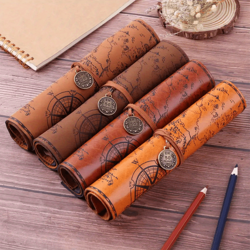 Vintage Treasure Map Pencil Case