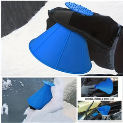 2pcs Funnel Shaped Ice Scraper Car Windshield Snow Scrapers