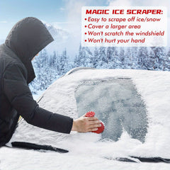 2pcs Funnel Shaped Ice Scraper Car Windshield Snow Scrapers