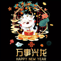 Chinese New Year Blessing Wall Stickers - 2pcs