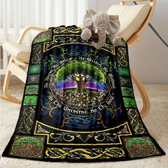 Tree Of Life Blanket Soft Throw For All Season Warm Cozy Outdoor Travelling