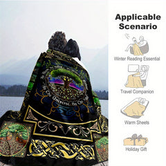 Tree Of Life Blanket Soft Throw For All Season Warm Cozy Outdoor Travelling