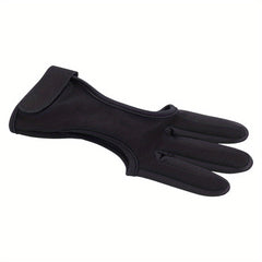 1pc Archery Three finger Gloves Hand Guard Protector Glove