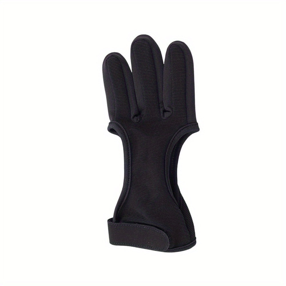 1pc Archery Three finger Gloves Hand Guard Protector Glove
