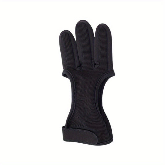 1pc Archery Three finger Gloves Hand Guard Protector Glove