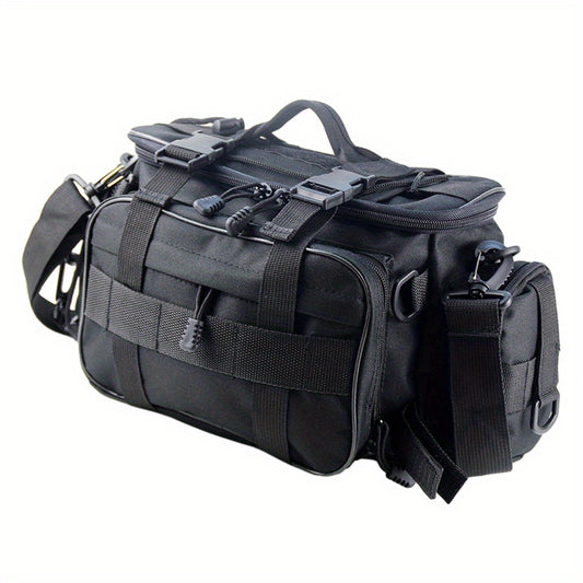 Large Capacity Fishing Tackle Bag with Multiple Pockets