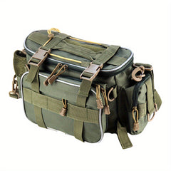 Large Capacity Fishing Tackle Bag with Multiple Pockets