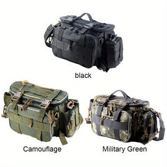 Large Capacity Fishing Tackle Bag with Multiple Pockets