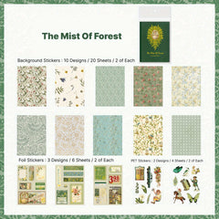 Scrapbooking Materials 30 Sheets Book Floral Background Foil Stickers