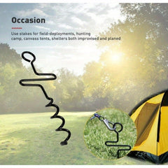 1pc Gardening Shed Spiral Ground Nail Tent Stake for Outdoor Camping