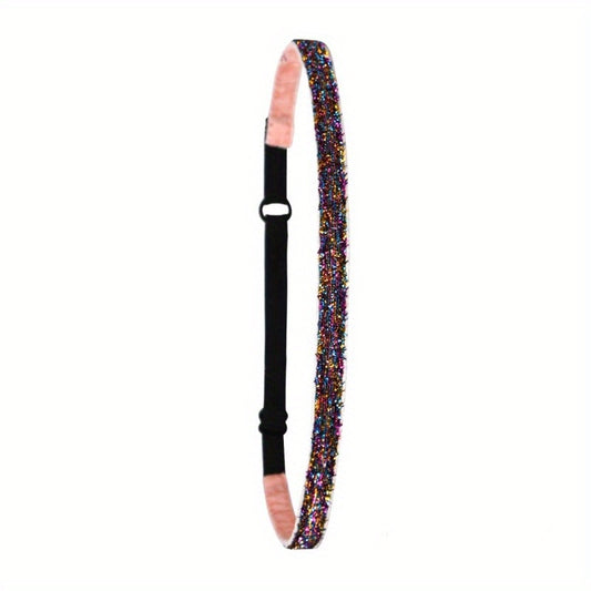 Kids Sequins Sports Hair Band Glitter Elastic Hair Band 1pc