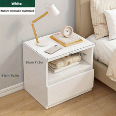 39 Double Layer Single Drawer Bedside Cabinet Modern Mini Storage Cabinet