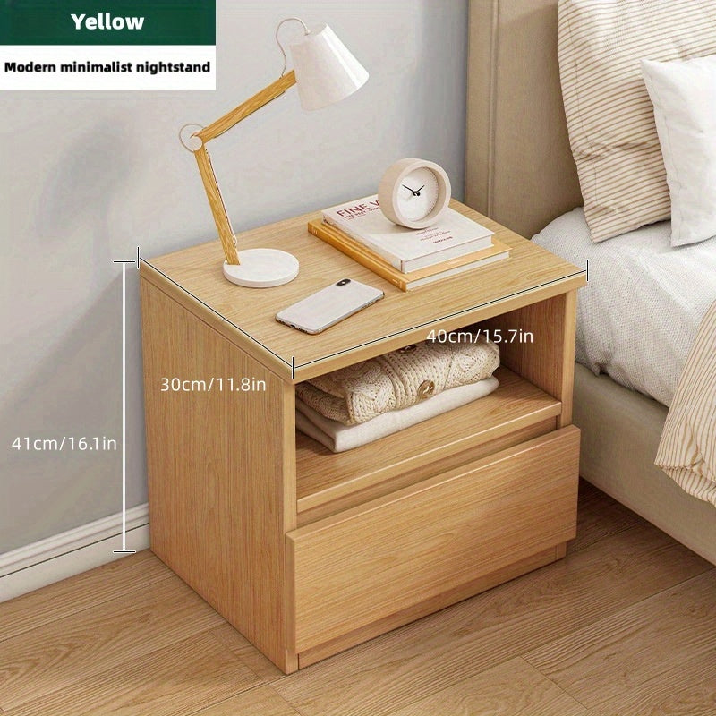 39 Double Layer Single Drawer Bedside Cabinet Modern Mini Storage Cabinet