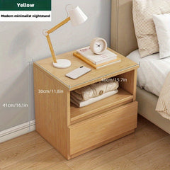 39 Double Layer Single Drawer Bedside Cabinet Modern Mini Storage Cabinet
