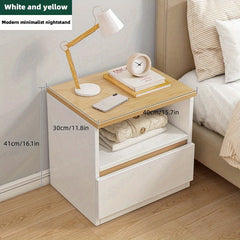 39 Double Layer Single Drawer Bedside Cabinet Modern Mini Storage Cabinet