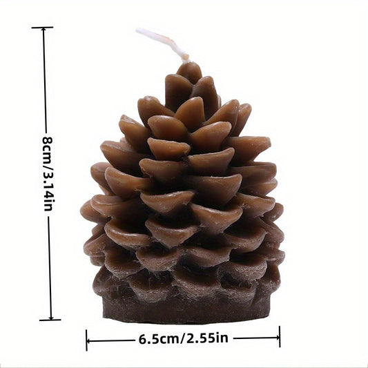 Christmas Pine Cone Candle - Home Scented Candle for Camping & Yoga