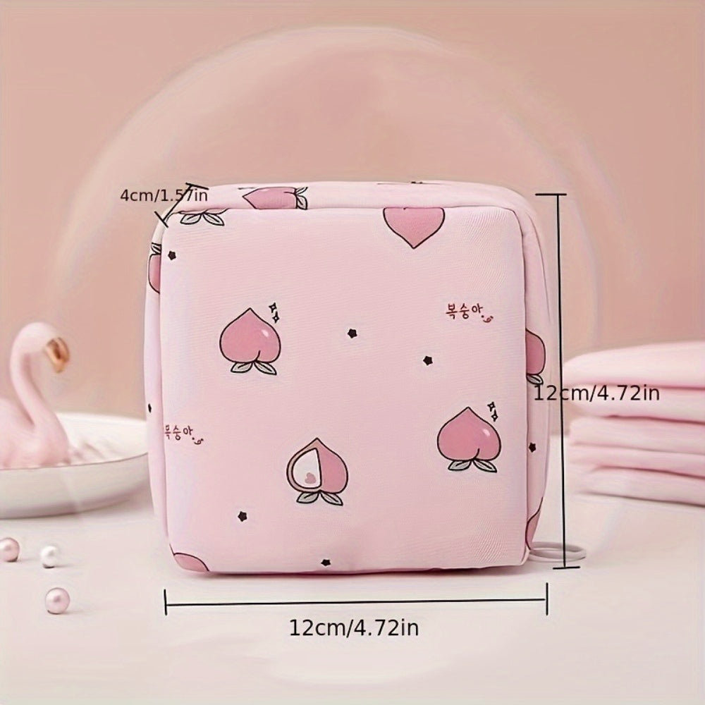 2pcs Sanitary Napkin Storage Bag Portable Storage Bag Cosmetic Organizer