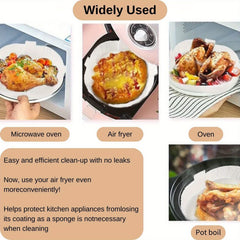 50pcs Baking Tray Disposable Air Fryer Special Paper High-Temperature Resistant
