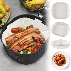 50pcs Baking Tray Disposable Air Fryer Special Paper High-Temperature Resistant