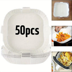 50pcs Baking Tray Disposable Air Fryer Special Paper High-Temperature Resistant