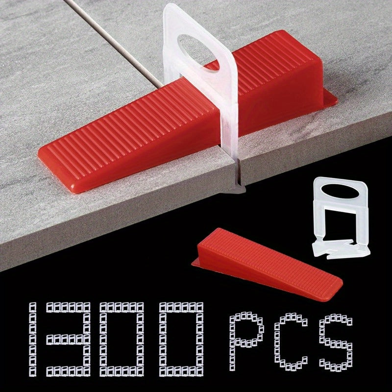 500 1300pcs Tile Leveling System Tile Leveling Spacer Clips And Reusable Wedges