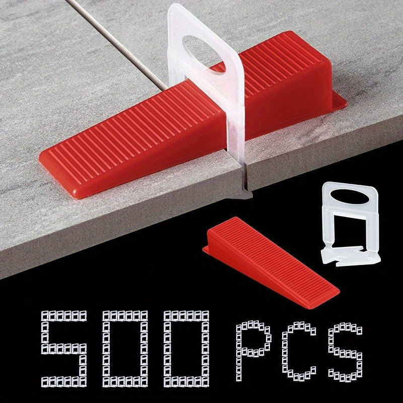500 1300pcs Tile Leveling System Tile Leveling Spacer Clips And Reusable Wedges
