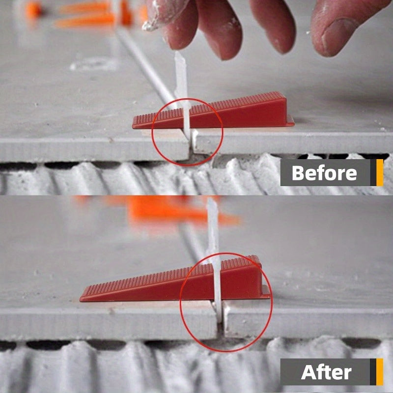 500 1300pcs Tile Leveling System Tile Leveling Spacer Clips And Reusable Wedges
