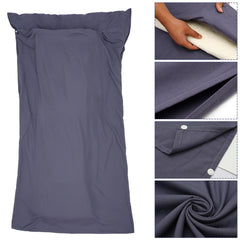 Portable Travel Sleeping Bag Liner with Pillow Pocket
