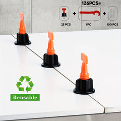 50pcs Tile Leveling Wedges & Spacers for Floor/Wall Tile Leveling Systems